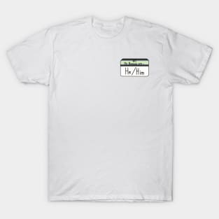 Hi my pronouns are - He/Him - Agender pride T-Shirt